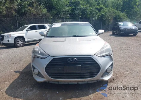 2013 Hyundai Veloster Turbo W/Blue from USA, damaged, VIN KMHTC6AE1DU177023